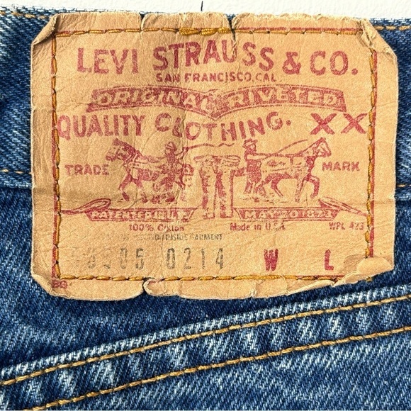 Levi’s Vintage 1980s 505 High Rise Straight Leg Jeans Modern size 28 - Picture 8 of 8